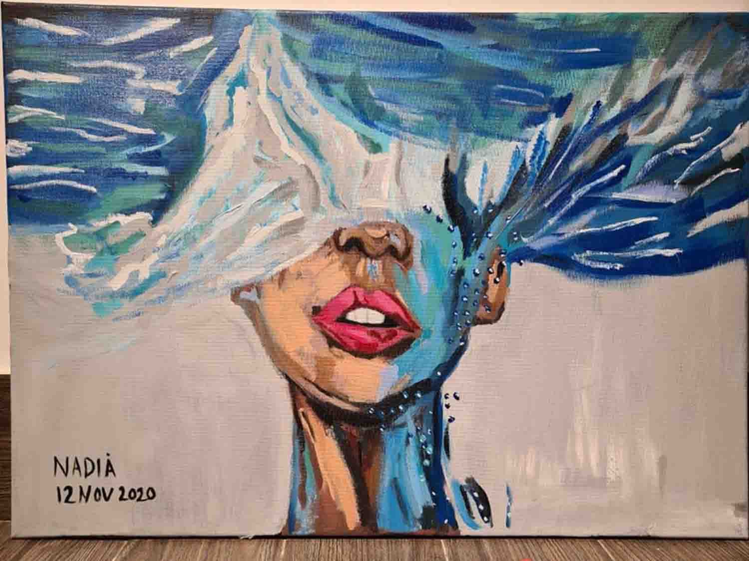 تجربة رسم أكريليك للكبار